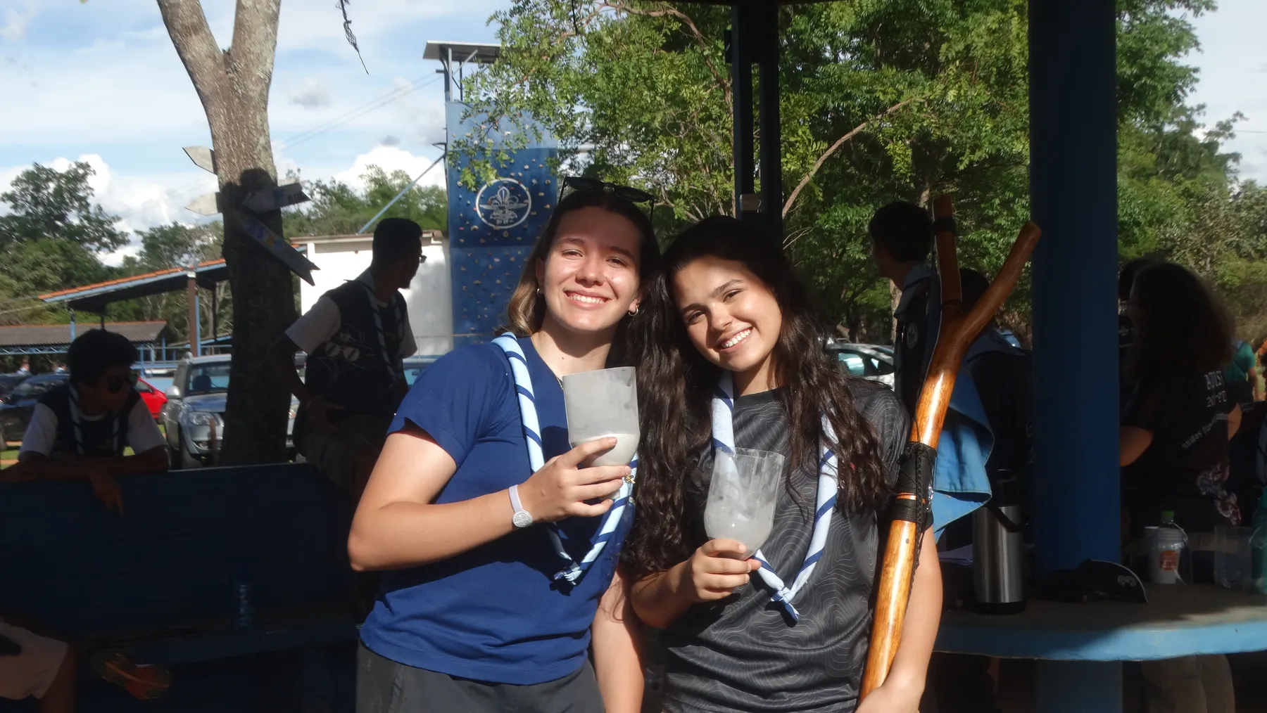 Acampamento em campo